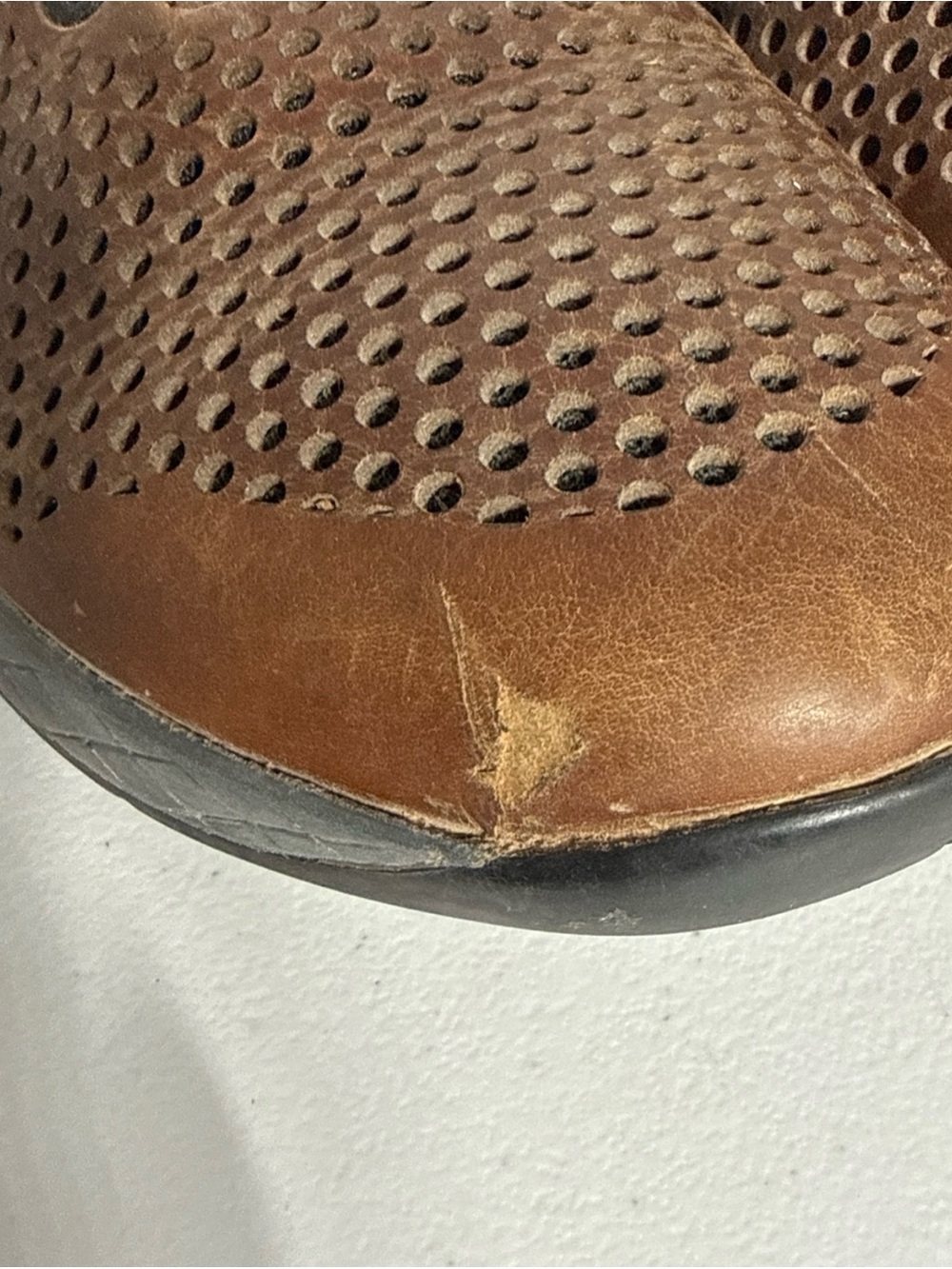 NOBULL Brown Perforated Leather Trainer - Picture 10 of 15